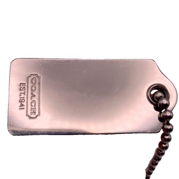 Vintage COACH Silver Replacement Hangtag Bag - Picture 2 of 3